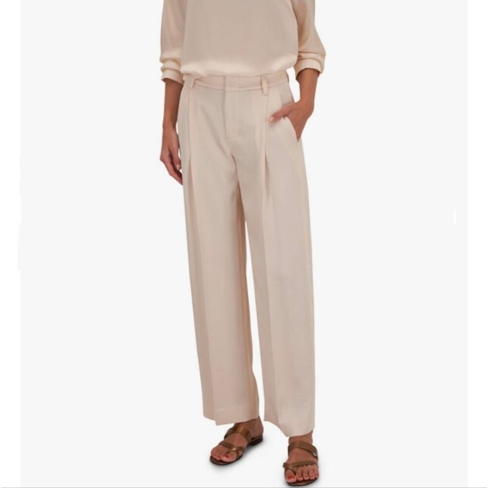 Vince Cream/Champagne Wide-Leg Pants